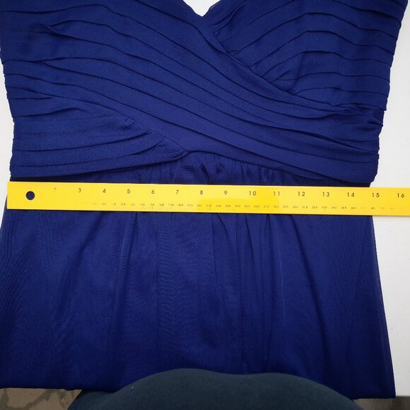 NWOT Ricki's Ladies Size 10 Royal Blue Lined Sleeveless Lace Straps Party Dress - Picture 10 of 11